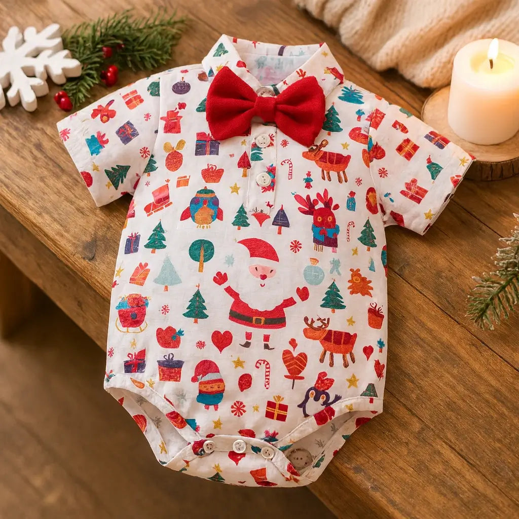 body-natal-bebe-menino-papai-noel-arvore-e-presentes