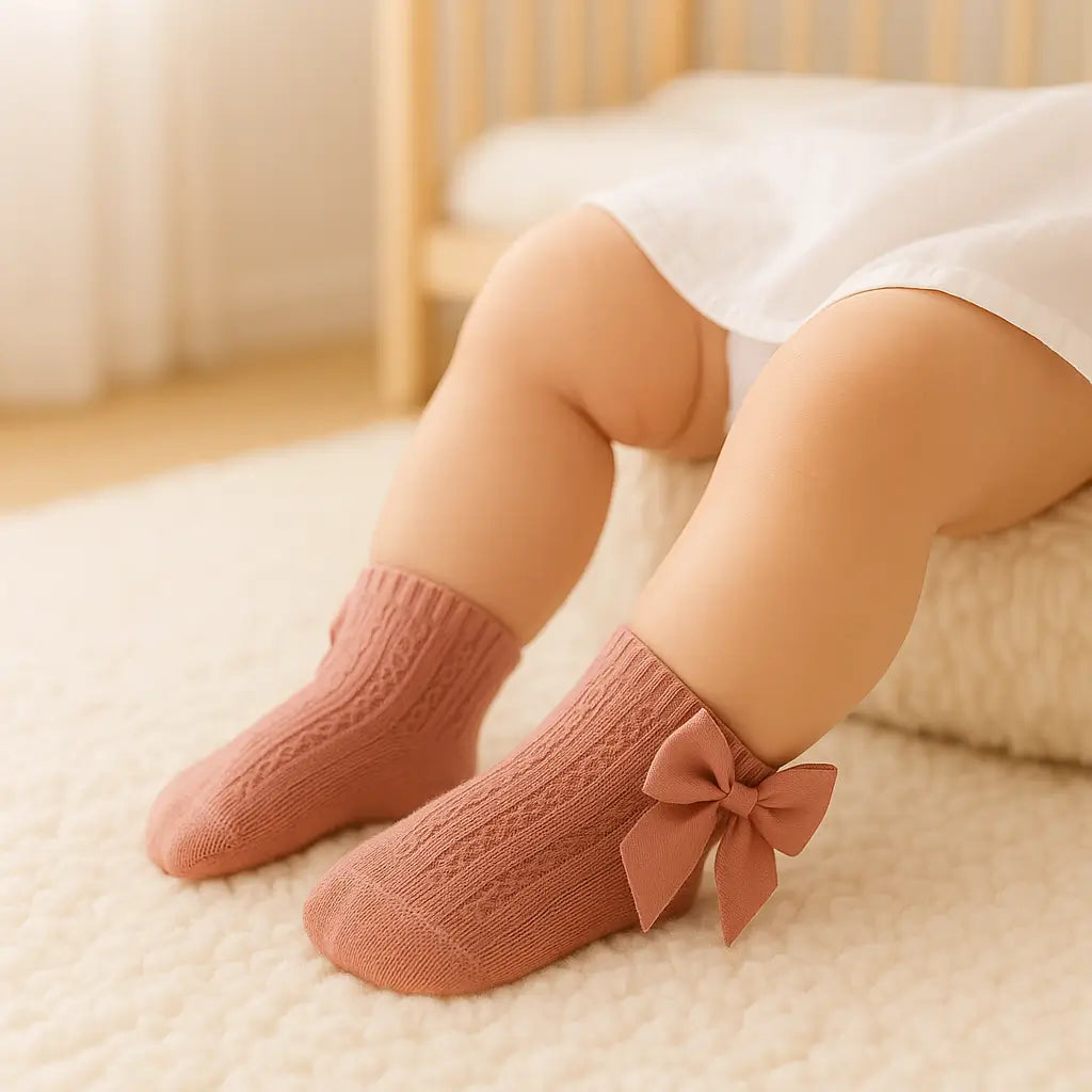 meias-rose-com-laco-grande-para-bebe-menina-charme-e-conforto