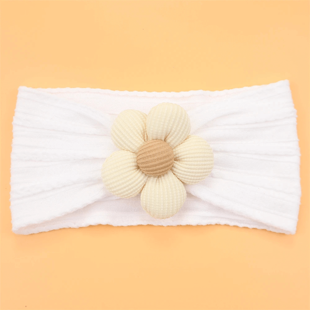 Turbante Bebê com Flor – Estilo e Conforto para as Pequenas