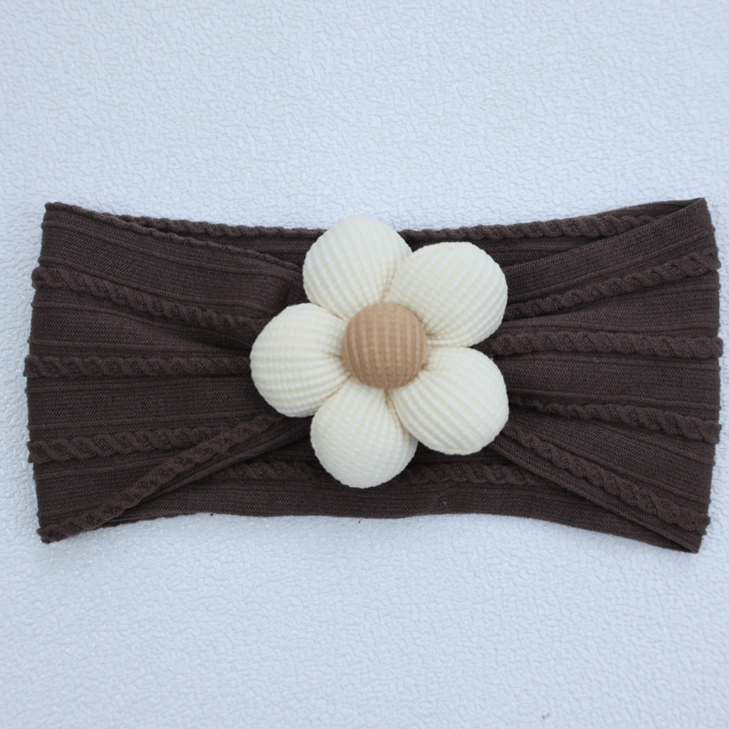 Turbante Bebê com Flor – Estilo e Conforto para as Pequenas