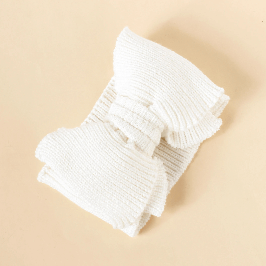 Turbante de Laço para Bebê em Tricô