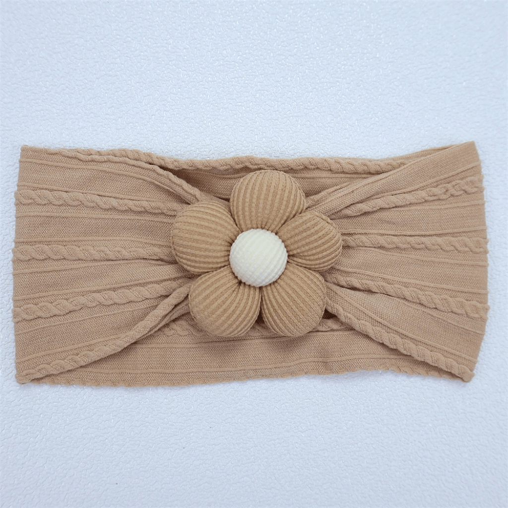 Turbante Bebê com Flor – Estilo e Conforto para as Pequenas