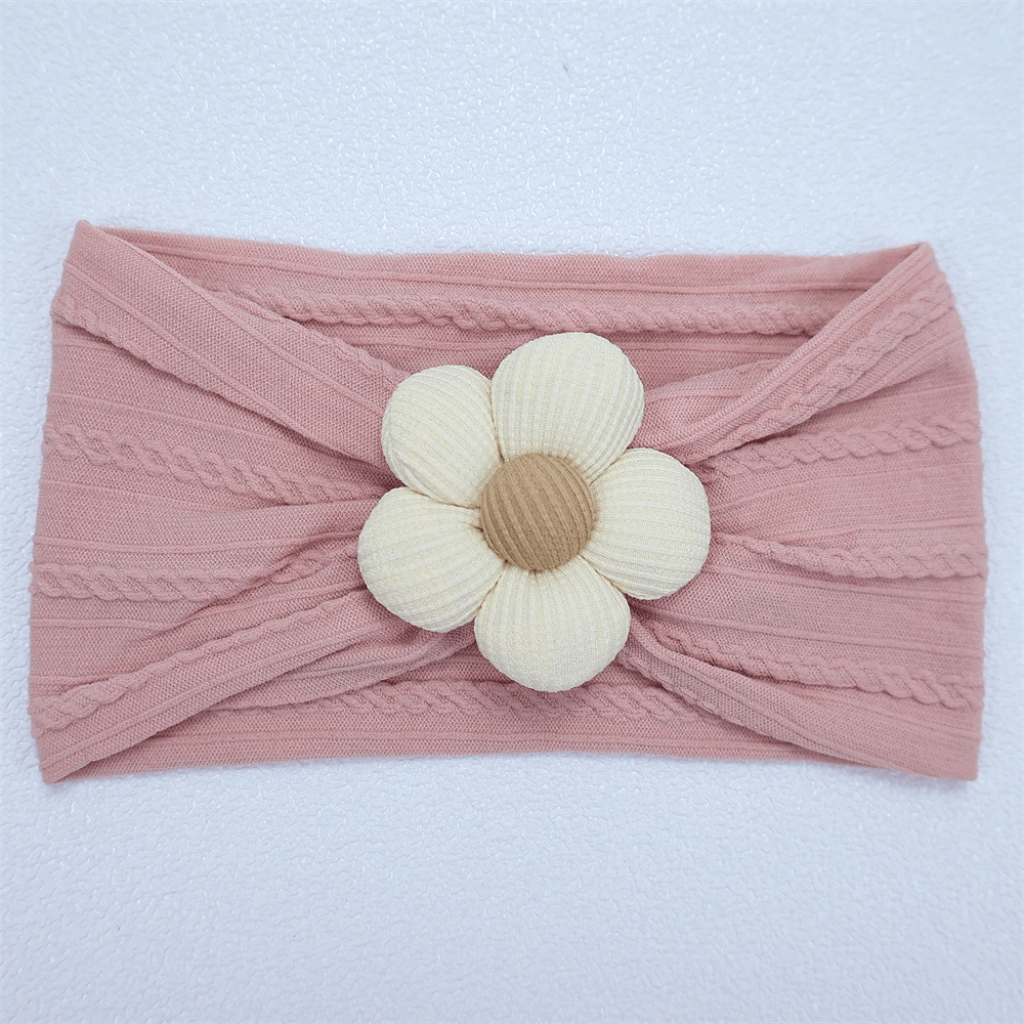 Turbante Bebê com Flor – Estilo e Conforto para as Pequenas