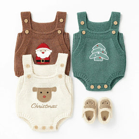 Body colorido de tricot unissex, inantil tematico para natal