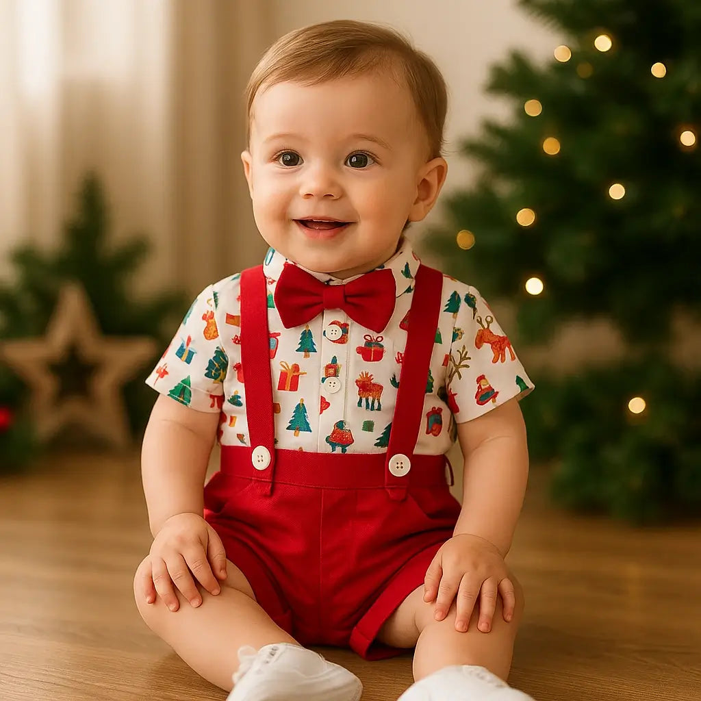 body-natalino-bebe-menino-com-gravata-e-estampa-natal