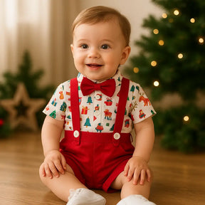 body-natalino-bebe-menino-com-gravata-e-estampa-natal