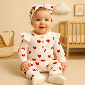 bebe-menina-usando-macacao-branco-coracoes-vermelhos-algodao-cenario-infantil