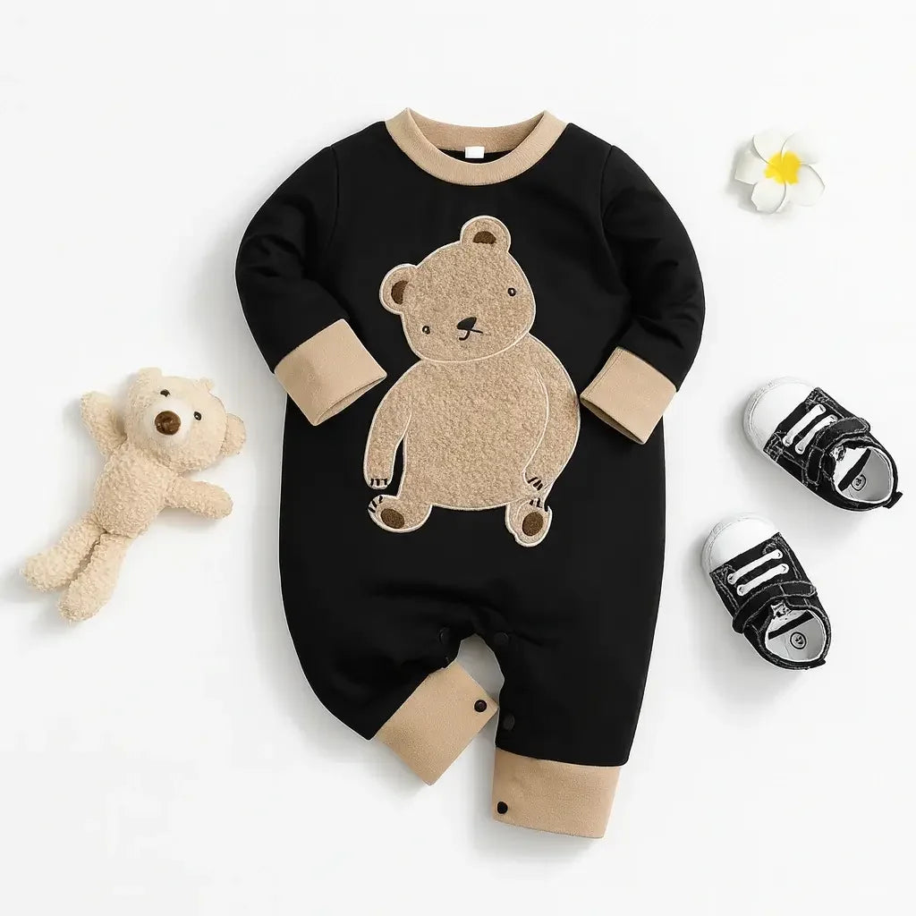 Macacão de Bebê Menino Urso Fofo