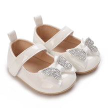 Sapato Branco com Brilho Infantil Menina Velcro