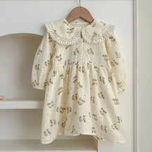 Vestido Infantil Manga Longa Irmãs Olívia