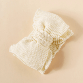 Turbante de Laço para Bebê em Tricô