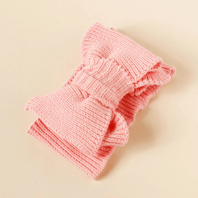 Turbante de Laço para Bebê em Tricô